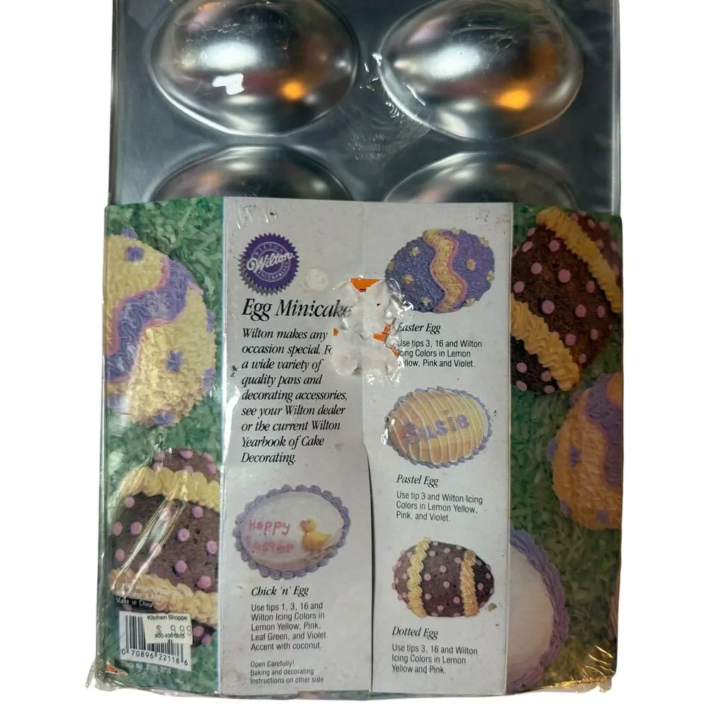 Vintage 1989 Wilton Easter Egg Minicake Baking Pan